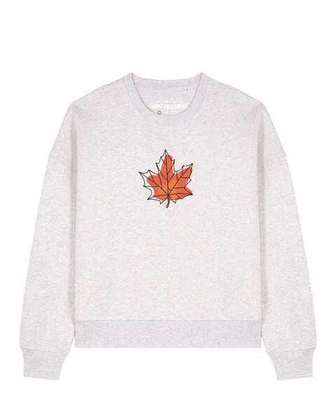 watapparel watapparel Sweatshirt Frauen Herbst, Cool heather grey, – Produktbild 1 von 2