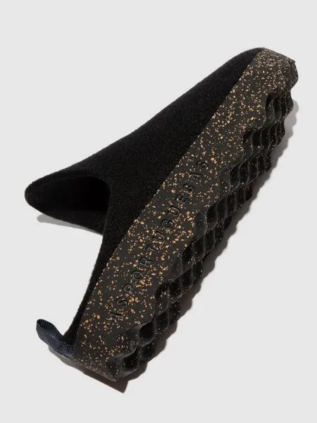 ASPORTUGUESAS ASPORTUGUESAS Filz Pantolette Come Herren, Black, – Produktbild 4 von 4
