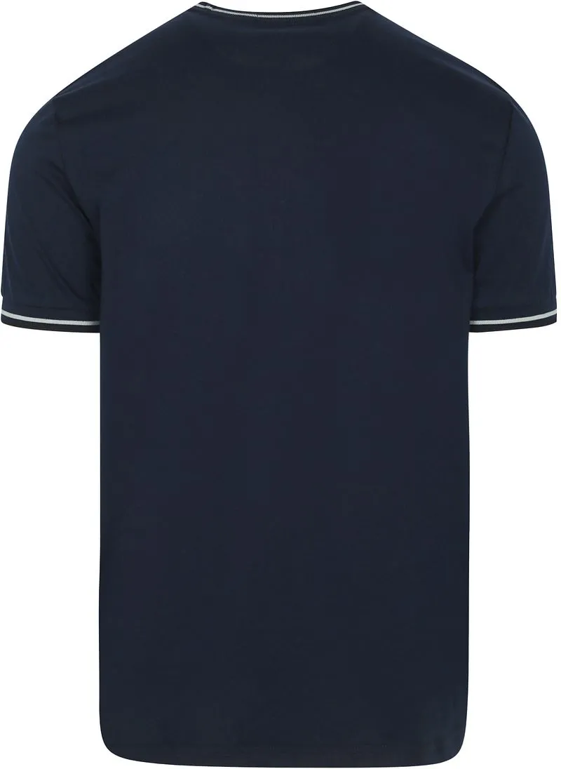 Fred Perry Fred Perry M1588 Twin Tipped T-Shirt Marine - Größe XL, Blau, – Produktbild 1 von 4