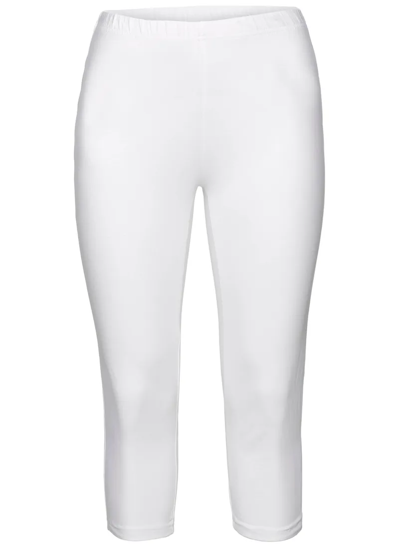 sheego Caprileggings weiß, Weiß, – Produktbild 1 von 2