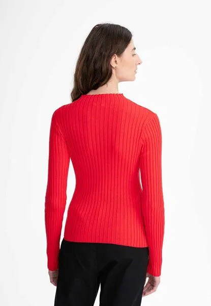 MELA MELA Strickpullover Style NAMARI aus 100% Bio-Baumwolle, Poppy, – Produktbild 3 von 4