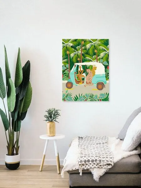 Photocircle Photocircle Poster / Leinwandbild - Rikshaw ride with Javan leopards in Bali – Produktbild 4 von 4