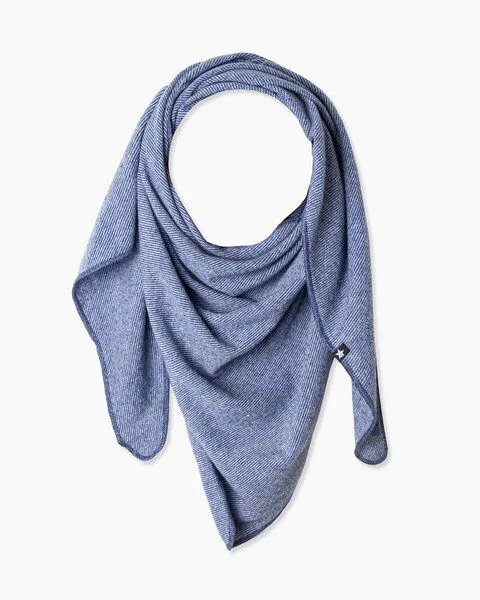 Esperando Esperando Maya Triangle Schal, Blau, – Produktbild 1 von 3
