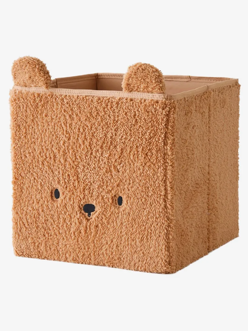 Vertbaudet Kinderzimmer Aufbewahrungsbox BÄR, Karamell, – Produktbild 1 von 4