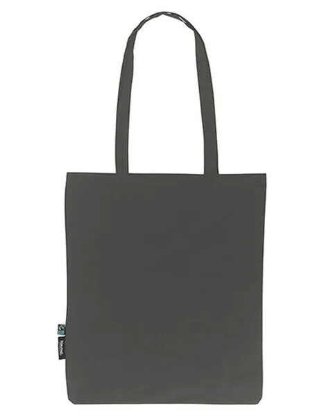 Neutral Neutral Baumwolltasche Einkaufstasche Shopper Lange Henkel 38 x 42 cm, Charcoal, – Produktbild 2 von 3