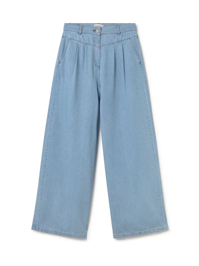 TWOTHIRDS TWOTHIRDS Damen vegan Jeans Santa Giulia Light Denim, Hellblau, – Produktbild 2 von 2