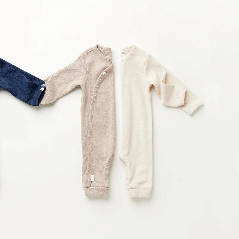 Noppies Newborn Strampler Nevis, Beige, – Produktbild 3 von 4