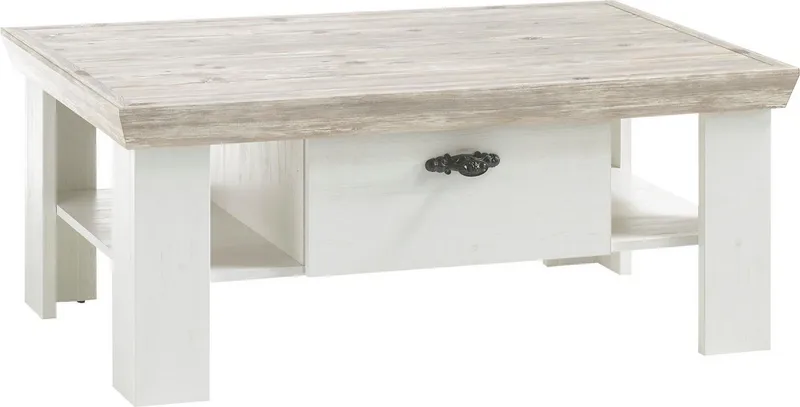 Home affaire Couchtisch Florenz, Breite ca. 109 cm, Weiß, – Produktbild 2 von 4