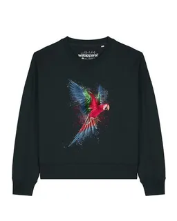watapparel watapparel Sweatshirt Frauen Papagei – Produktbild 1 von 1