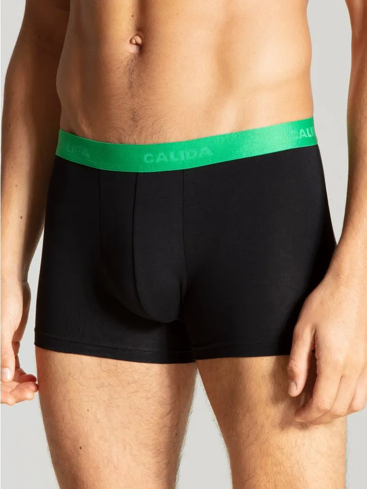 CALIDA CALIDA Boxershorts Natural Benefit (3er Pack) Single Jersey-Qualität, elastisch, Grau, – Produktbild 1 von 4