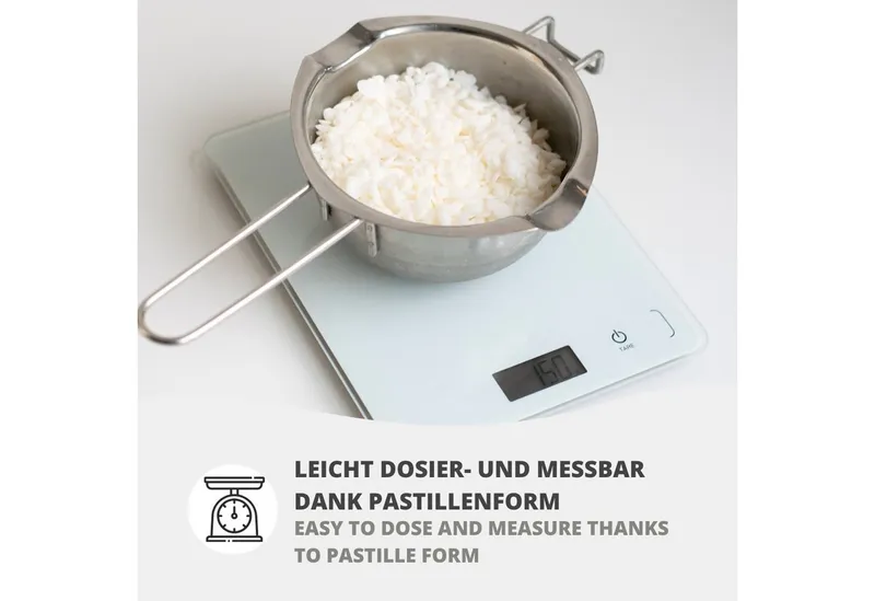 DistrEbution Bastelnaturmaterial Raps-Kokoswachs Kerzenwachs zum Kerzen gießen NatureWax® 660-55M – Produktbild 5 von 5