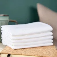 nahtur design nahtur-design Stofftaschentücher aus Bioleinen 25x25 cm, Weiß, – Produktbild 1 von 2