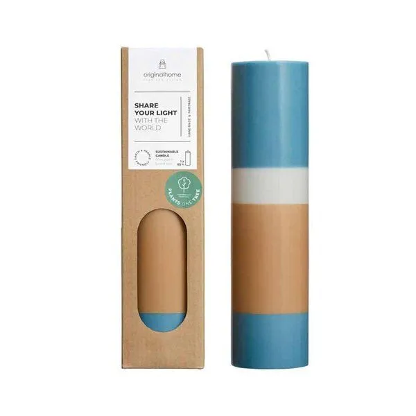 Originalhome Originalhome Geruchsneutrale Geschichtete Stumpenkerze – vegan & fair., Mehrfarbig (ocean), – Produktbild 1 von 1