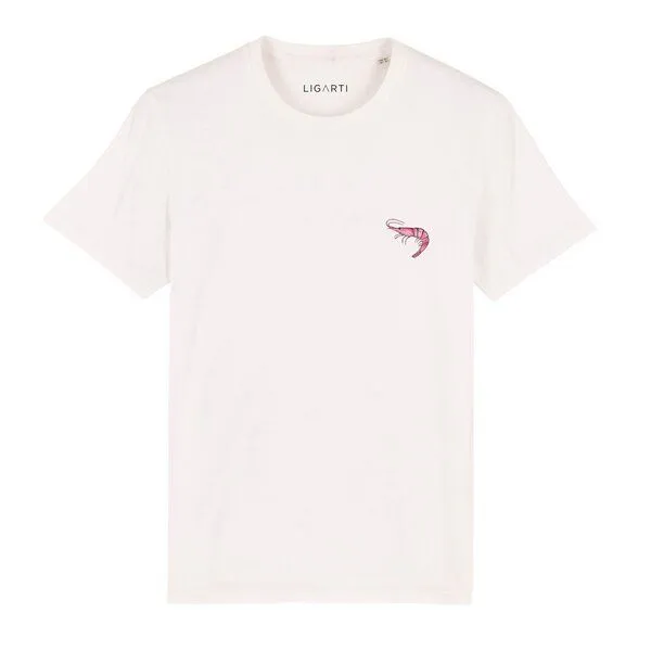 LIGARTI LIGARTI T-shirt - Shrimp, Cremeweiß, – Produktbild 1 von 5
