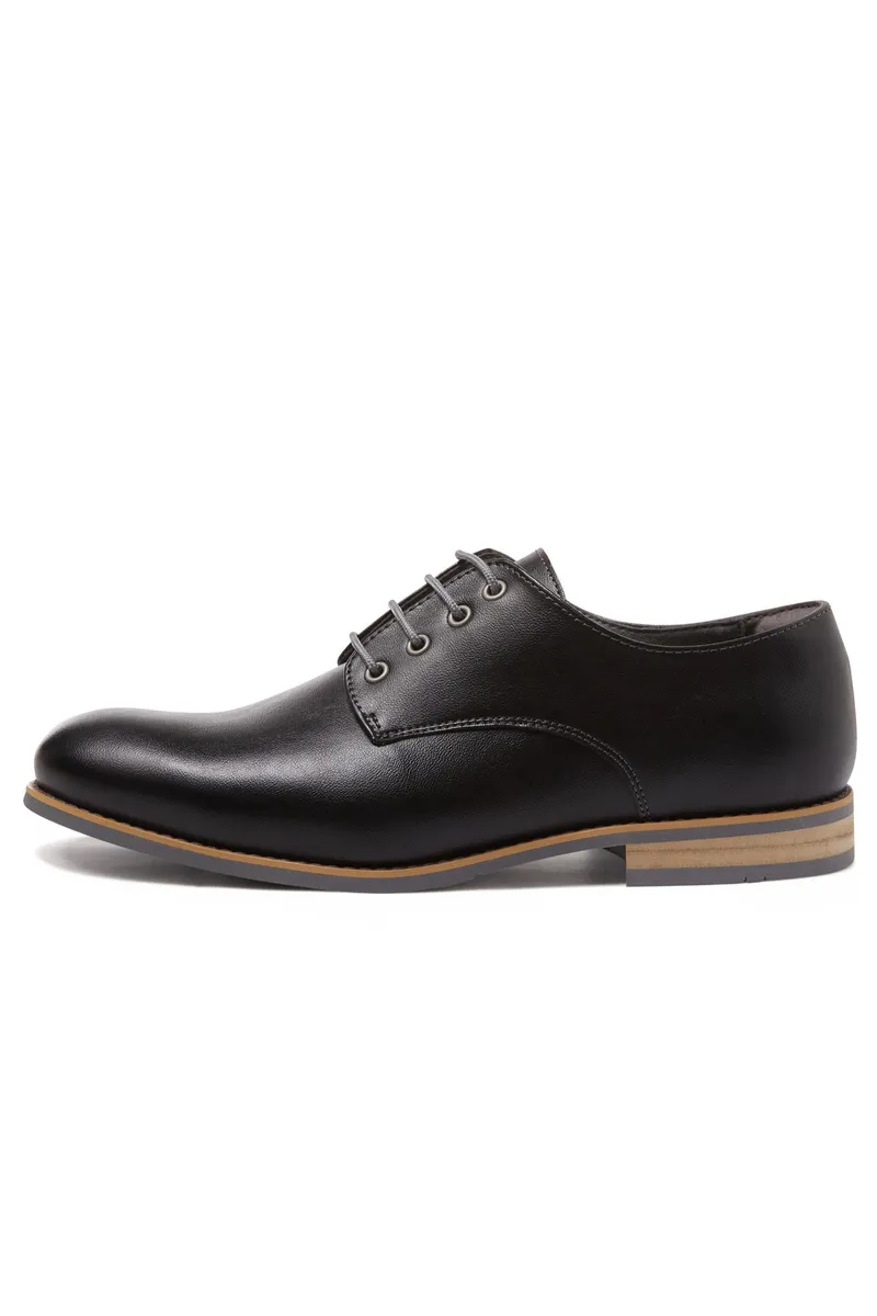 Will's Vegan Store Will's Vegan Store Herren vegan Casual Derbys Schwarz, Schwarz, – Produktbild 1 von 2