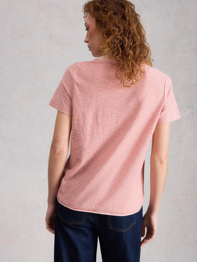 White Stuff T-Shirt Clara - 52, Mittelrosa, – Produktbild 4 von 4