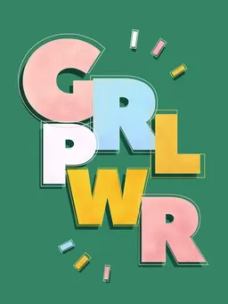 Photocircle Photocircle Poster / Leinwandbild - GIRL POWER - green – Produktbild 1 von 1