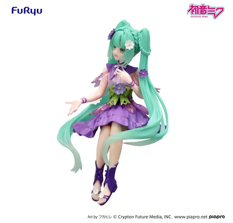 FuRyu Merchandise-Figur Hatsune Miku Noodle Stopper Flower Fairy Cosmos Purple Color 14 cm, Bunt, – Produktbild 2 von 5