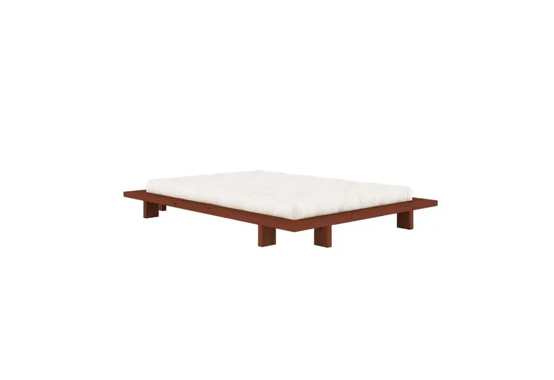 Karup Design Futonbett Bettgestell JAPAN BED Futonbett aus FSC®-zertifiziertem Massivholz (Mit Lattenrost), zeitlos, bequem & in mehreren Farben und Größen erhältlich, Rot, – Produktbild 3 von 5