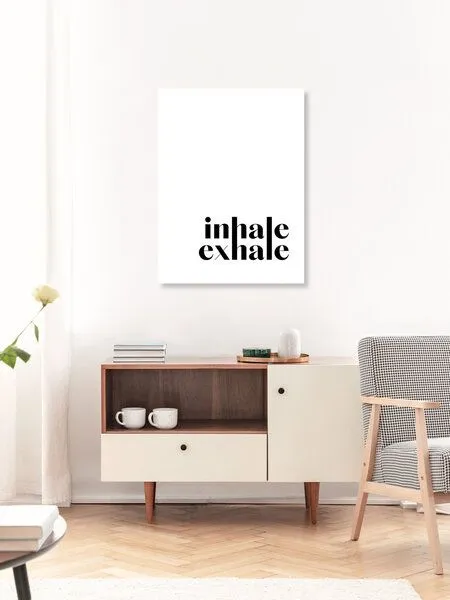 Photocircle Photocircle Poster / Leinwandbild - Inhale Exhale No4 – Produktbild 3 von 4