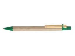 RITTER CARES RITTER CARES Papp-Druckkugelschreiber grün Holzclip flach, Funktionsteile grün – Produktbild 1 von 1