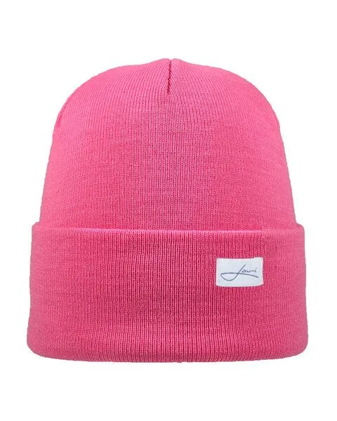 Lou-i Lou-i Mütze mit Umschlag Merinowolle Beanie, Pink, – Produktbild 1 von 3