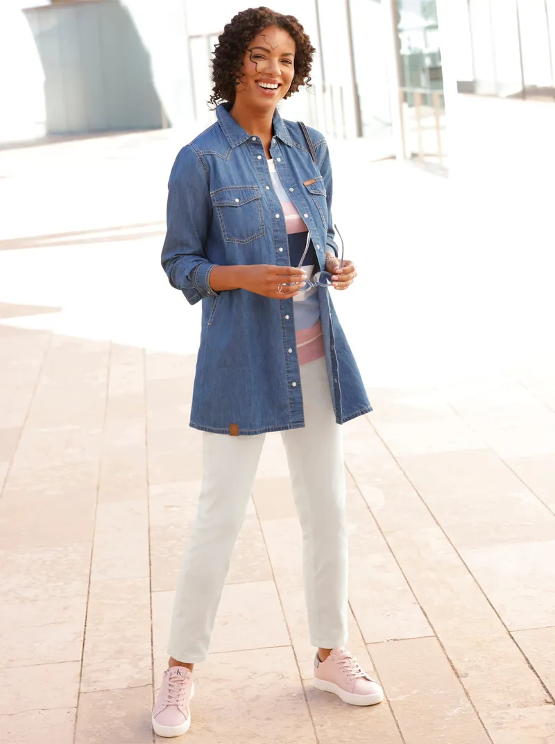 Witt 5-Pocket-Jeans ecru, Ecru, – Produktbild 3 von 3