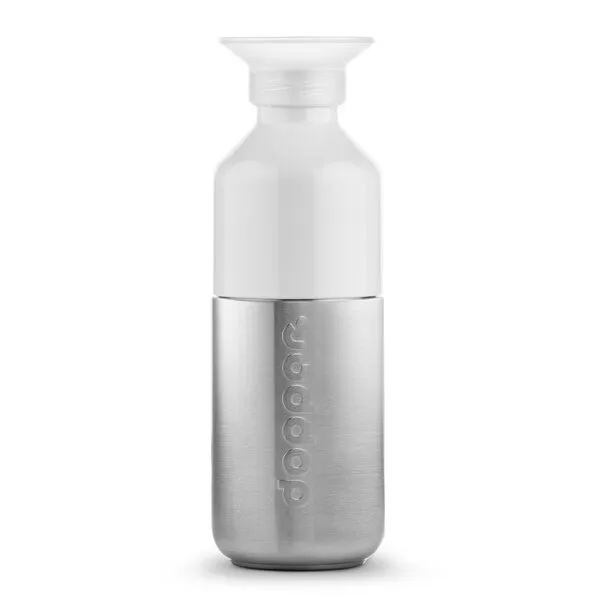 Dopper Edelstahl Trinkflasche Dopper Steel 350 ml, 490 ml, 800 ml, 1.1 L, Steel, – Produktbild 1 von 4
