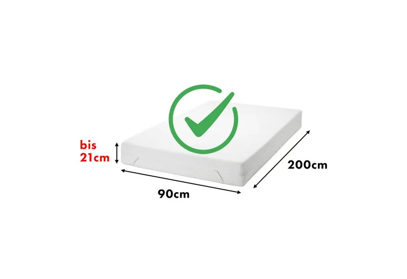 Jacobson Spannbettlaken BIO, Jersey Spannbetttuch, Bettlaken 160 g/m², 100% BIO-Baumwolle, Gummizug: rundum, Grau, – Produktbild 5 von 7