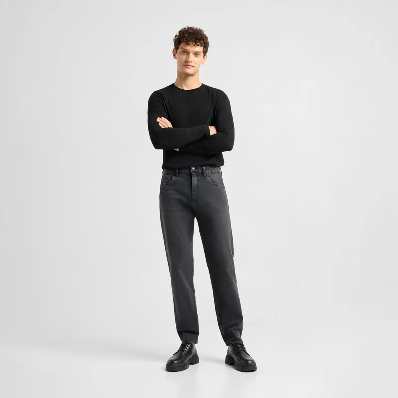 DAWN Herren Jeans RISE Relaxed Tapered DAWN Bio-Baumwolle, Vintage black, – Produktbild 1 von 6