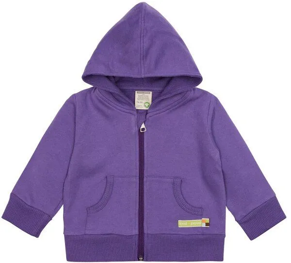 loud + proud loud + proud Baby & Kinder Sweatjacke, GOTS-zertifiziert, Violet(lila), – Produktbild 1 von 2