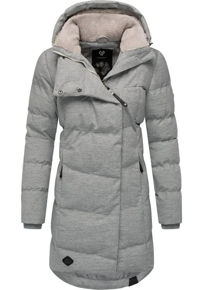 ragwear ragwear Wintermantel Pavla stylischer Winterparka mit Teddyfutter und Kapuze, Weiß, – Produktbild 2 von 4