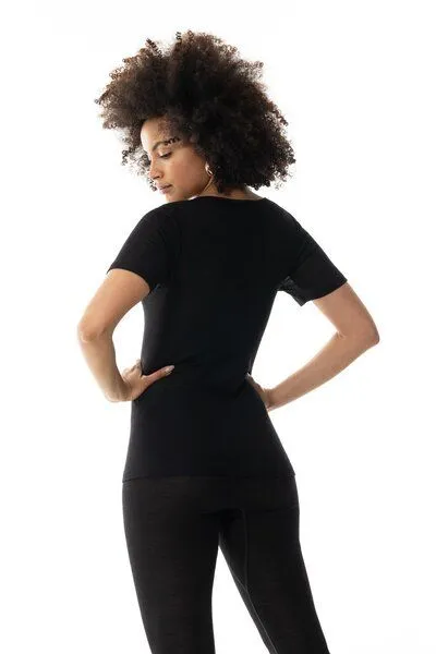 mey Mey Damen T-Shirt Serie "Wool Love" Merinowolle, Schwarz, – Produktbild 2 von 3