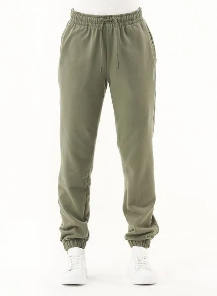 ORGANICATION ORGANICATION ESSENTIALS-PERRIE- Soft Touch Sweathose aus Bio-Baumwolle, Grün(olive), – Produktbild 1 von 3