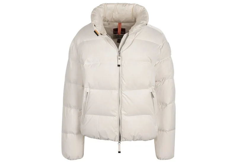 Parajumpers Daunenjacke Parajumpers PJS Damen Limited Edition PIA – frosted-matt, Weiss Frosted-Matte Look: laminierte Front mit samtigem Matt-Finish – Produktbild 1 von 2
