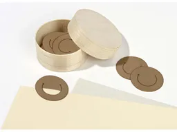 FSC-zertifizierte Büroklammer 'Rondo' aus  elastischen Walnussfurnier – Produktbild 1 von 1