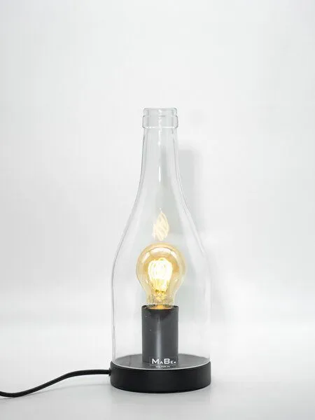 MaBe MaBe Lampe & Windlicht Klassik Upcycling aus der 3l Flasche 30cm hoch – Produktbild 2 von 3