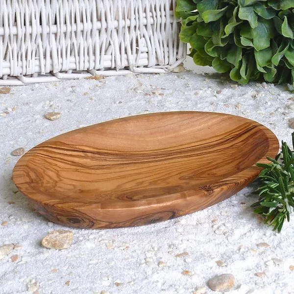 Olivenholz erleben Olivenholz erleben Schälchen oval Groß aus Olivenholz – Produktbild 1 von 2