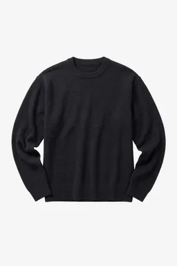 KnowledgeCotton Apparel KnowledgeCotton Apparel Herren vegan Pullover Soufflé Garn Schwarz Jet – Produktbild 1 von 1