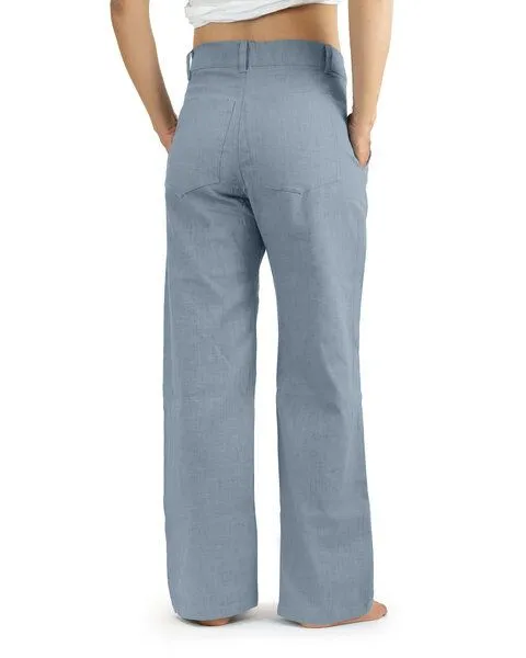 SCHAZAD Leinenhose APPROVAL von SCHAZAD, Taubenblau, – Produktbild 3 von 3
