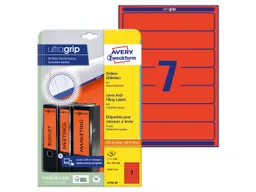Avery Zweckform 140 Rückenschilder für Rücken 50 mm, 192 x 38 mm rot – Produktbild 1 von 1