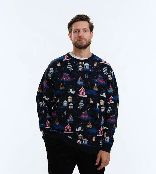 Gary Mash GARY MASH Strickpullover James aus Biobaumwolle, Holy moly blau, – Produktbild 1 von 4