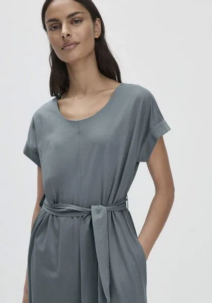 hessnatur hessnatur Jersey Jumpsuit Oversize aus reiner Bio-Baumwolle, Agavengrün, – Produktbild 2 von 4