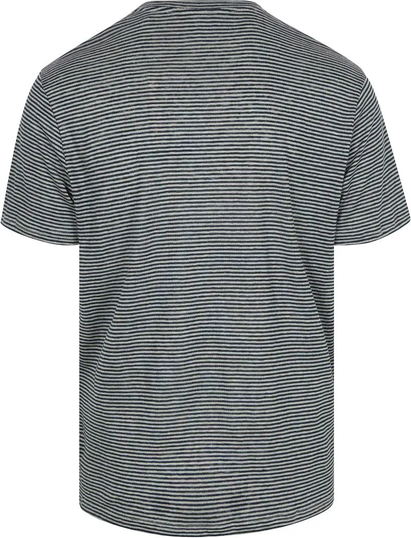 KnowledgeCotton Apparel KnowledgeCotton Apparel T-shirt Streifen Navy - Größe XL, Blau, – Produktbild 4 von 5