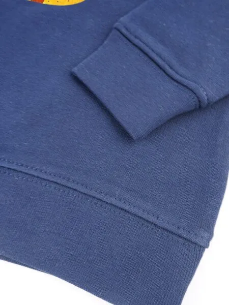 MelaDi Meladi Kinder Baby - Sweater aus Biobaumwolle - Biene auf Navy Blue, Blau, – Produktbild 4 von 7