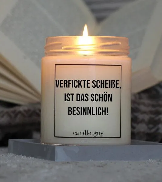 Candle Guy Candle Guy Duftkerze Verfickte Scheiße, ist das schön besinnlich! aus Sojawachs – Produktbild 2 von 3