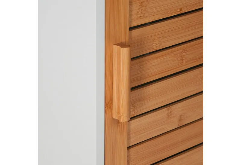RELAXDAYS RELAXDAYS Hochschrank Hoher Badezimmerschrank (1-St), Braun|weiß, – Produktbild 4 von 4