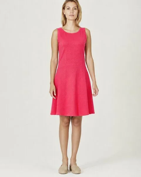 HempAge HempAge Jersey Sommerkleid Hanf/Biobaumwolle, Magnolia (rot), – Produktbild 1 von 3