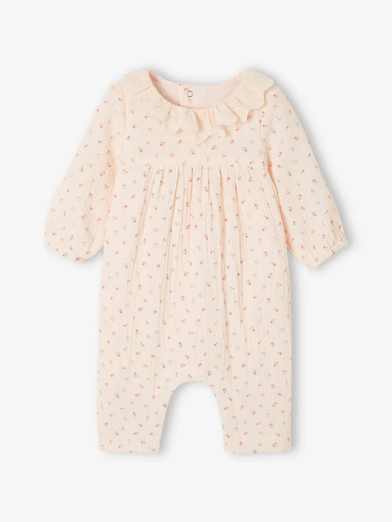 Vertbaudet Mädchen Baby Overall, Hellrosa, – Produktbild 3 von 4