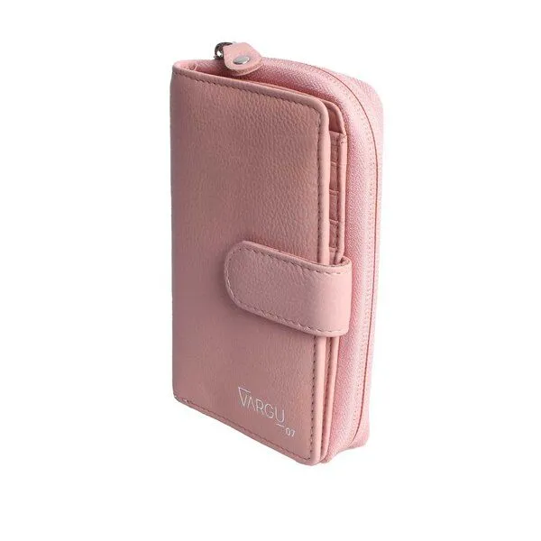 Vargu Vargu Echtleder Geldbörse MASIN 1-A mono, Light pink, – Produktbild 2 von 4